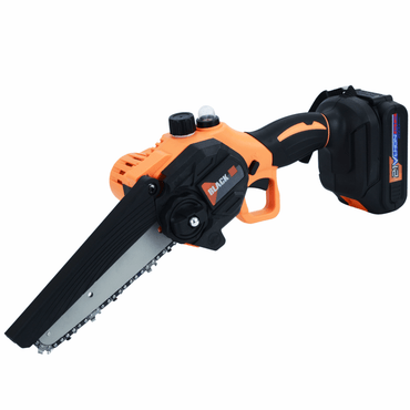 Akukettsaag 15 cm 21V 2Ah – mini kettsaag, käsitsi õlitus, 2 akut – BLACK 53739 - Ostuklikk
