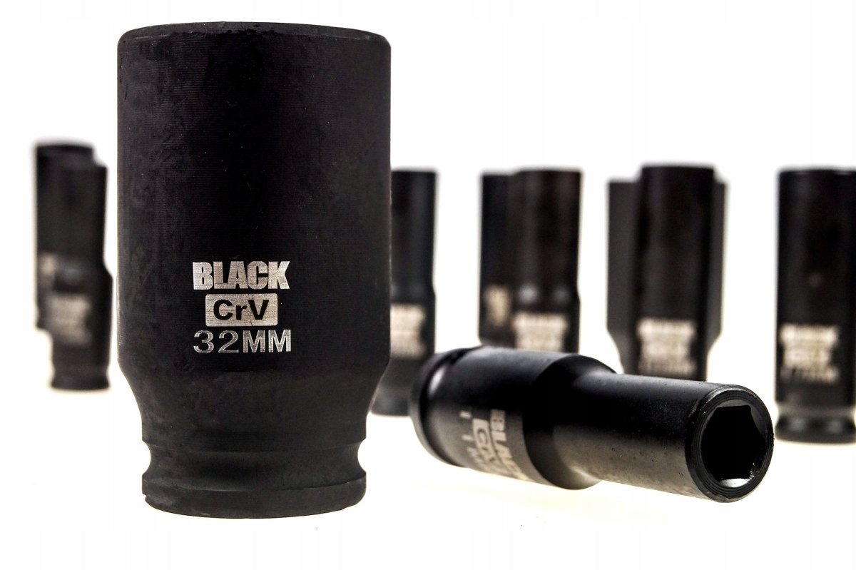 Kuuskant 1/2" Löökpadrunite Komplekt 10 - 32MM (16 tk) – Black, CRV - Ostuklikk