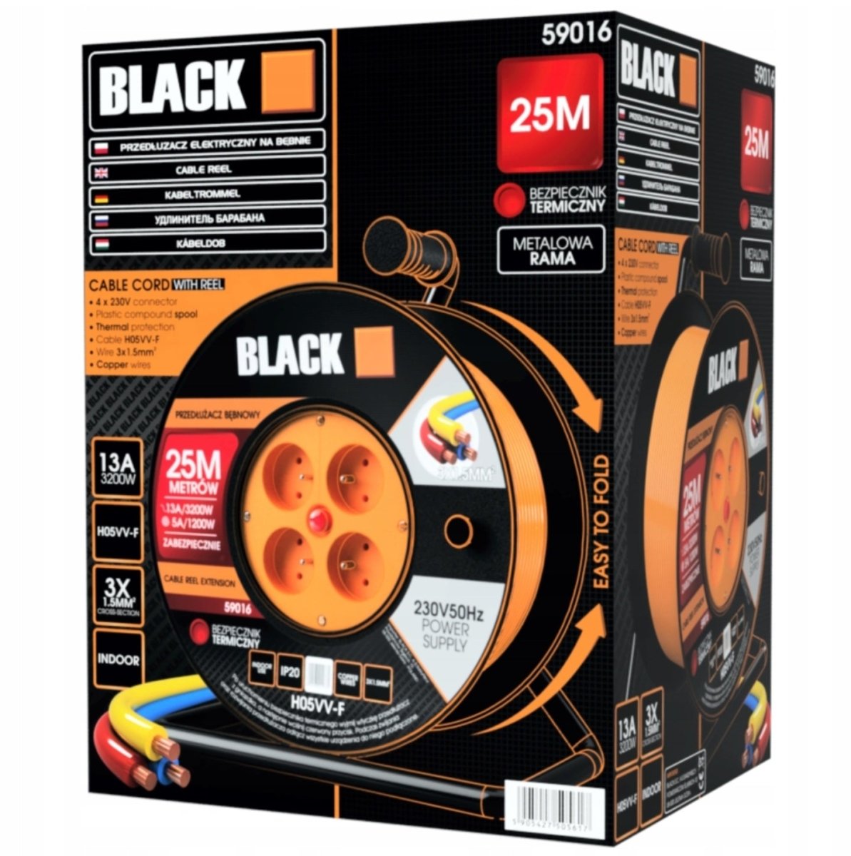 Pikendusjuhe Trumlil 25m 3x1.5 H05VV - F - Ostuklikk