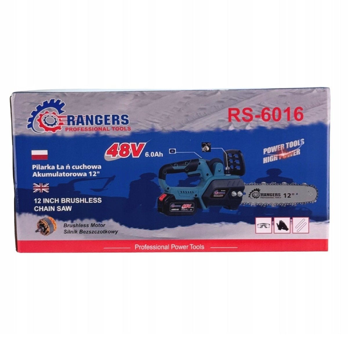 RANGERS juhtmeta kettsaag 12" 48V, 2×6Ah, harjadeta - Ostuklikk