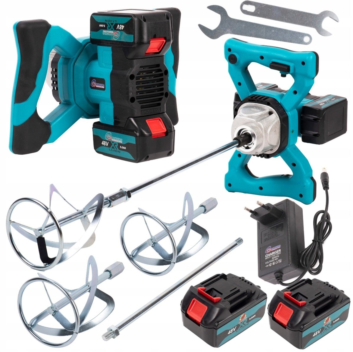 RANGERS RS - 1203 akusegisti 48V – 2×5,0Ah, harjavaba, 2 segutera - Ostuklikk