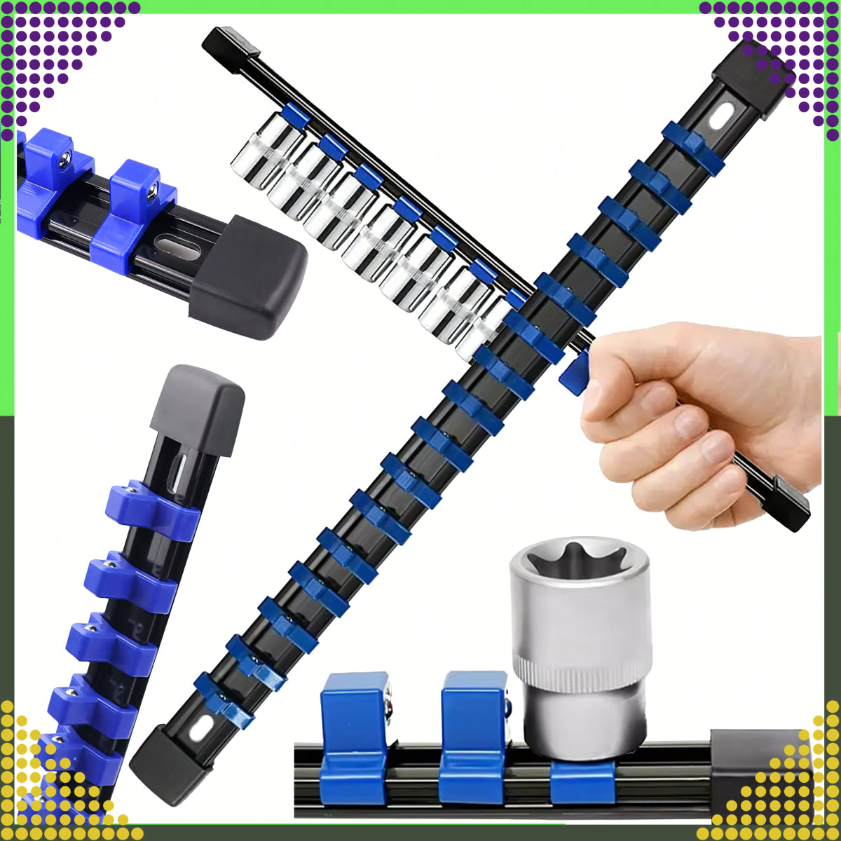 1/4" padrunvõtmete siin - ehk klambrirööbashoidik – 16 kohta - Ostuklikk