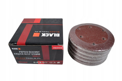 50 - osaline Liivapaberikomplekt Ø125mm, Karedus 36 – Takjakinnitusega - Ostuklikk