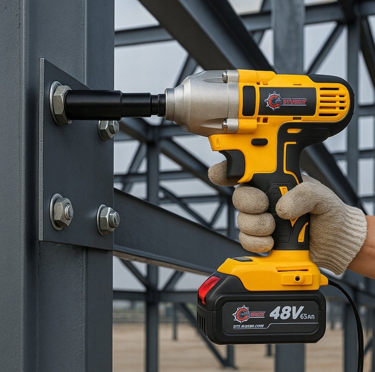 Aku löökmutrikeeraja 1/2", 48V, 380 Nm – komplekt 2 akuga + kohver - Ostuklikk