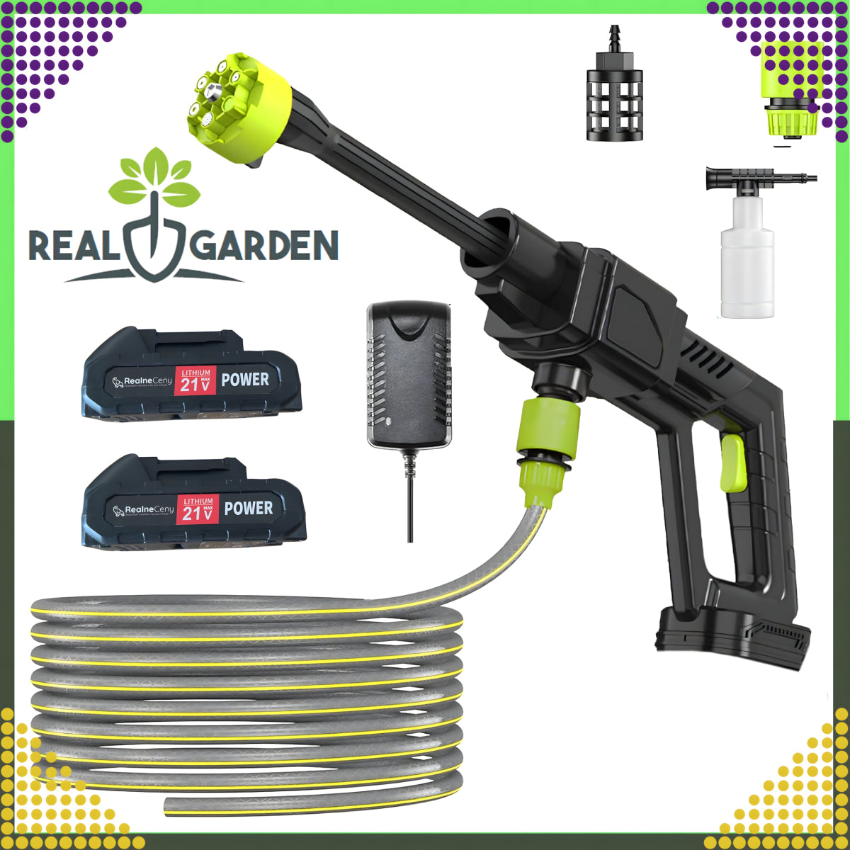 Akutoitega survepesur 21V, 30 bar, 300 W – 2 akut komplektis - Ostuklikk