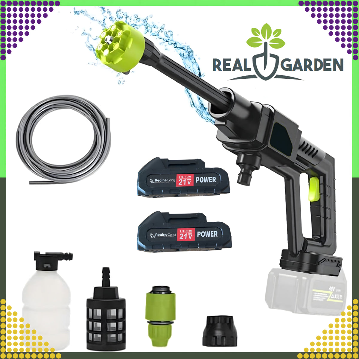 Akutoitega survepesur 21V, 30 bar, 300 W – 2 akut komplektis - Ostuklikk