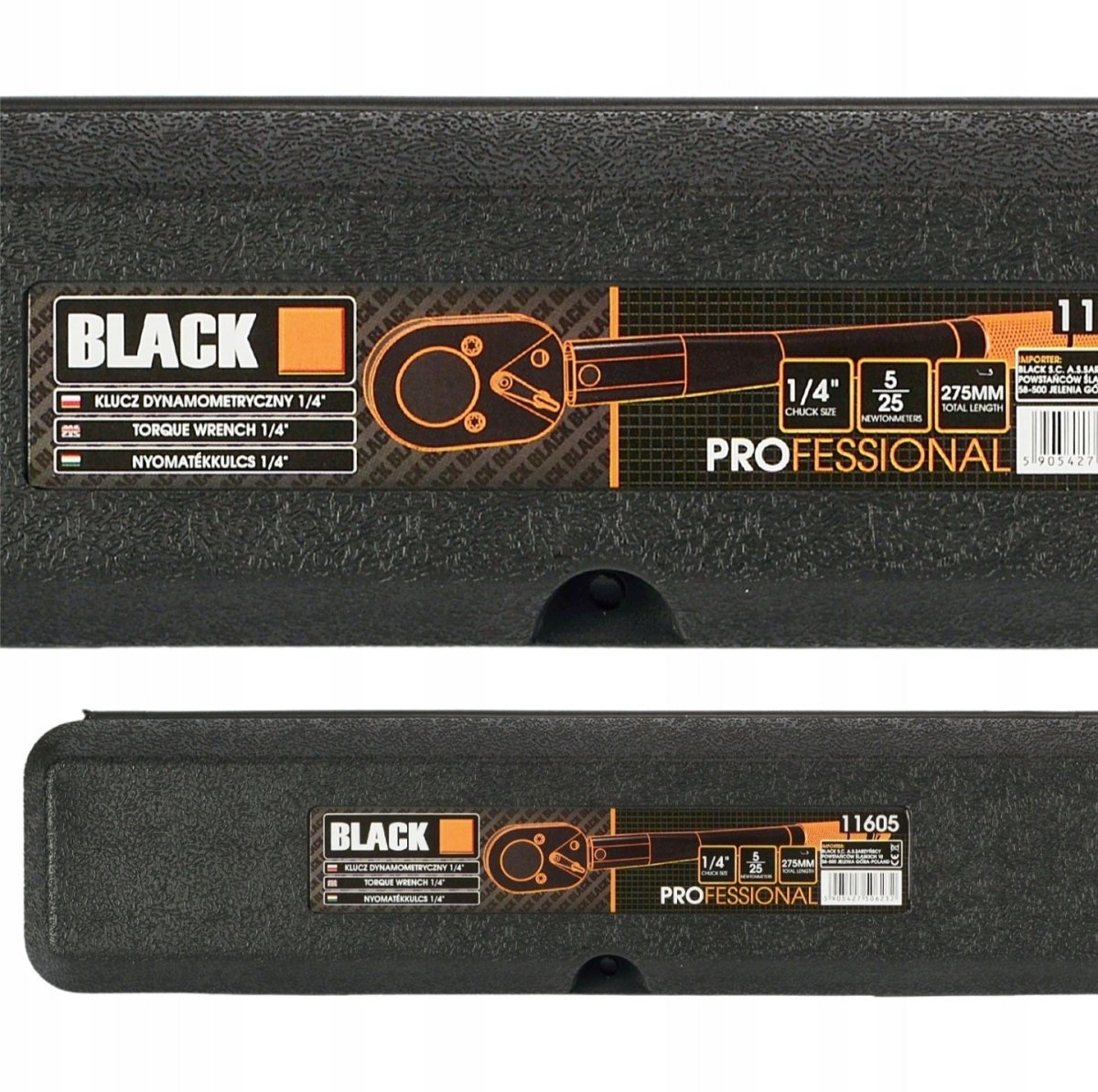 Black 1/4" momentvõti 5–25 Nm, kahe suunaga, lukuga - Ostuklikk