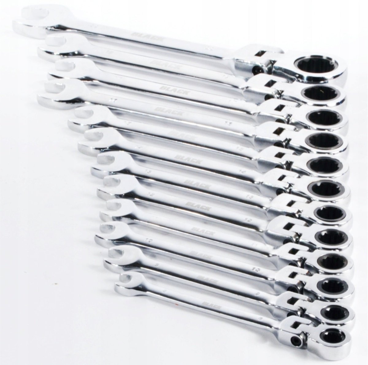 BLACK lehtnarrevõtmete komplekt 8–19 mm, 12 osa kohvris - Ostuklikk