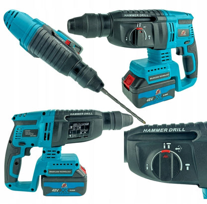 BULL - TECH BT5018XL 48V* 4 - in - 1 akukomplekt: kruvikeeraja, lööktrell, nühklihvija, mutrikeeraja - Ostuklikk
