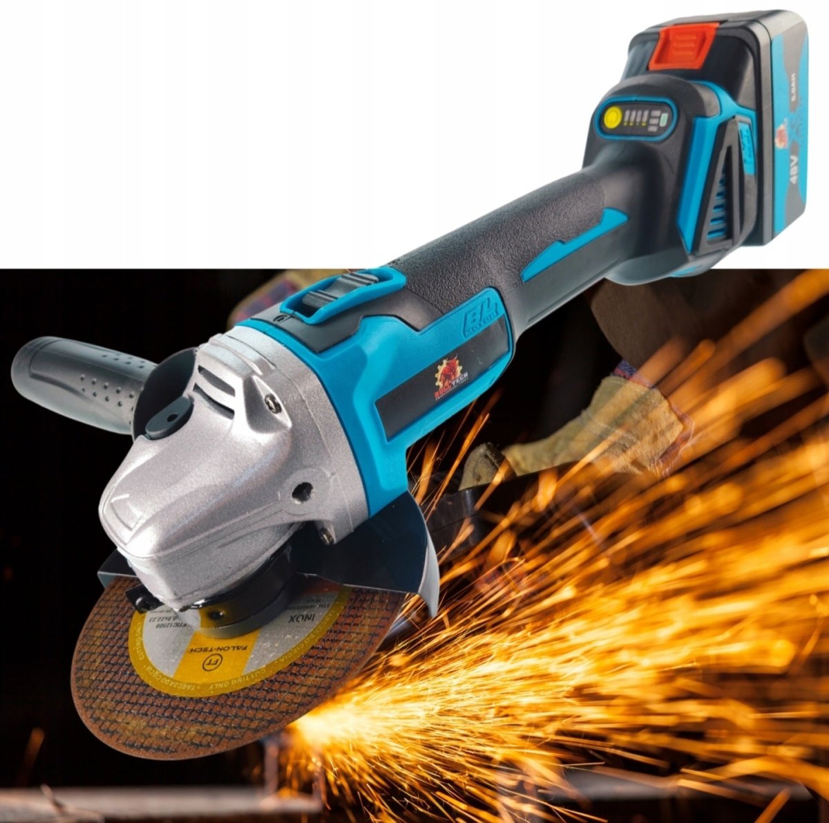 BULL - TECH BT5018XL 48V* 4 - in - 1 akukomplekt: kruvikeeraja, lööktrell, nühklihvija, mutrikeeraja - Ostuklikk