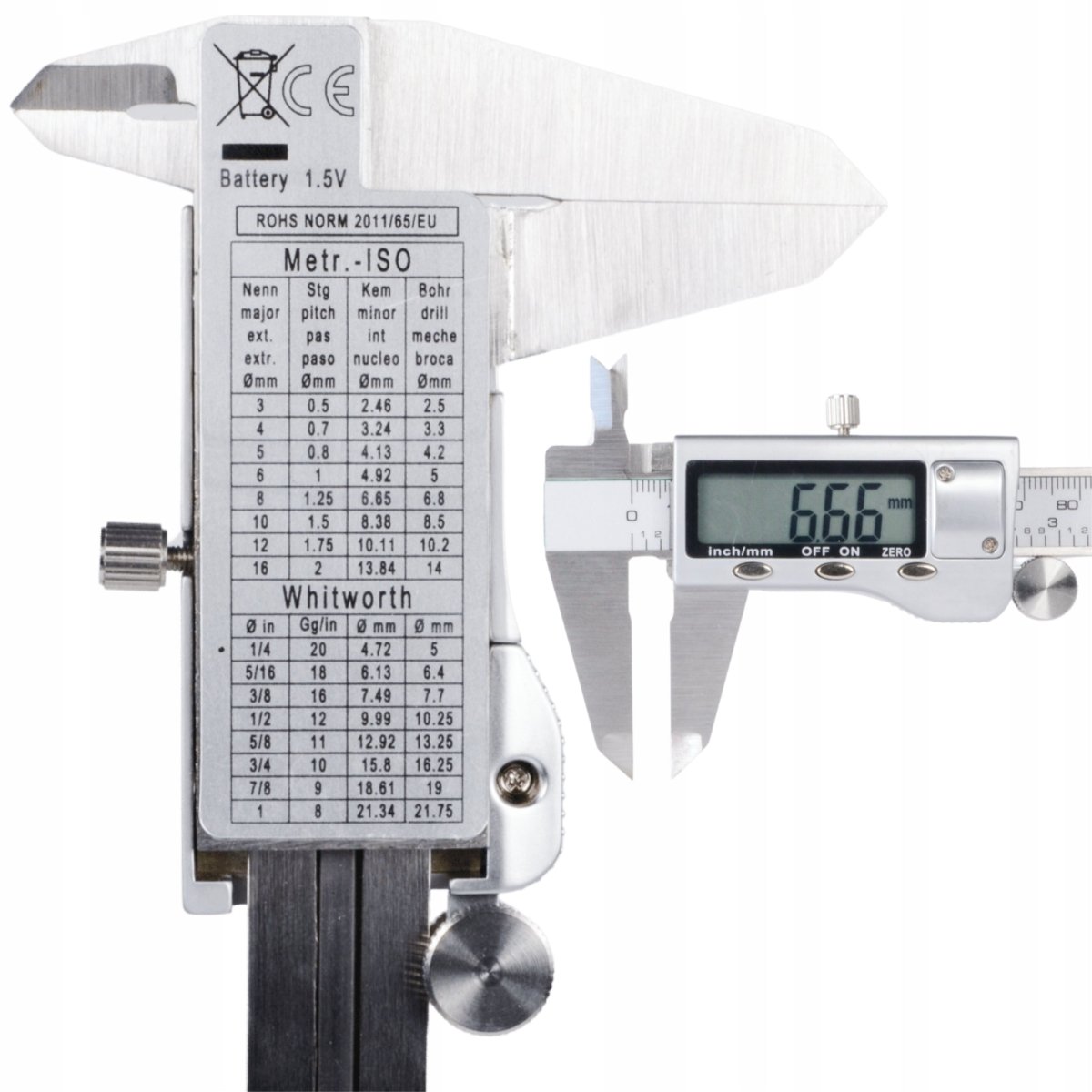 Digitaalne supler 150 mm, LCD ekraaniga, plastkarbis - Ostuklikk