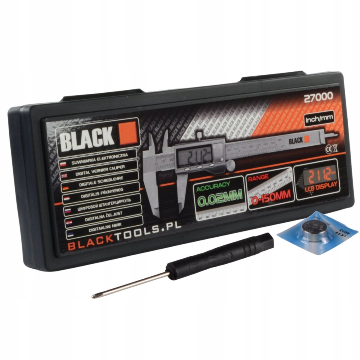 Digitaalne supler 150 mm, LCD ekraaniga, plastkarbis - Ostuklikk