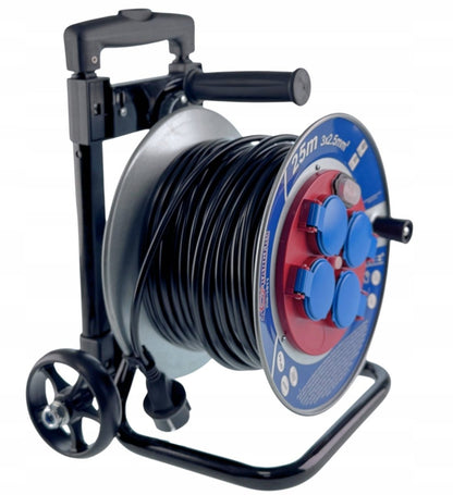 Ehitus - /aianduspikendusjuhe trumlil 25 m, 3×2,5 mm², metalltrummel (IP44) - Ostuklikk