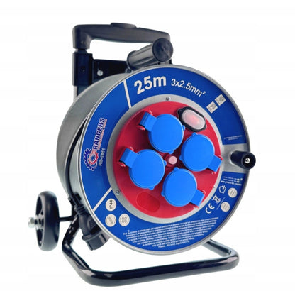 Ehitus - /aianduspikendusjuhe trumlil 25 m, 3×2,5 mm², metalltrummel (IP44) - Ostuklikk