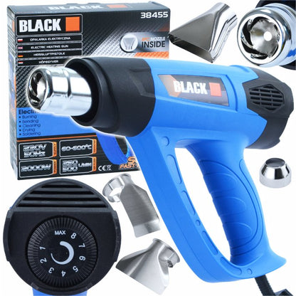 Elektriline Kuumaõhupuhur 2000W, Reguleeritava Temperatuuriga - Ostuklikk