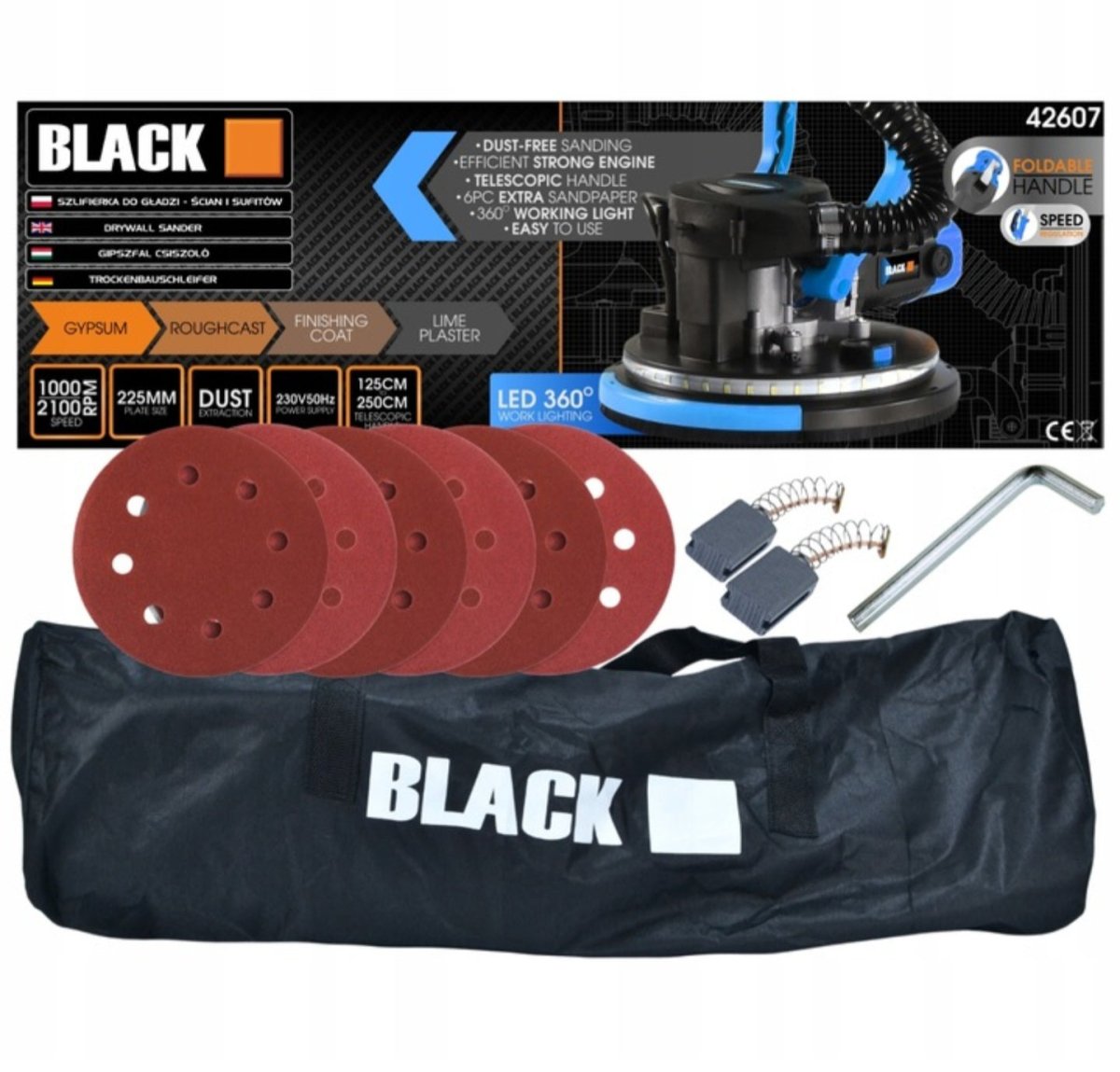 Kipsilihvimismasin Tolmuvaba Iseimemisega + LED 360 kraadi - Ostuklikk