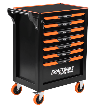 KRAFT&DELE KD1079 tööriistakapp (tühi) – 7 sahtlit, terasest tööpind - Ostuklikk