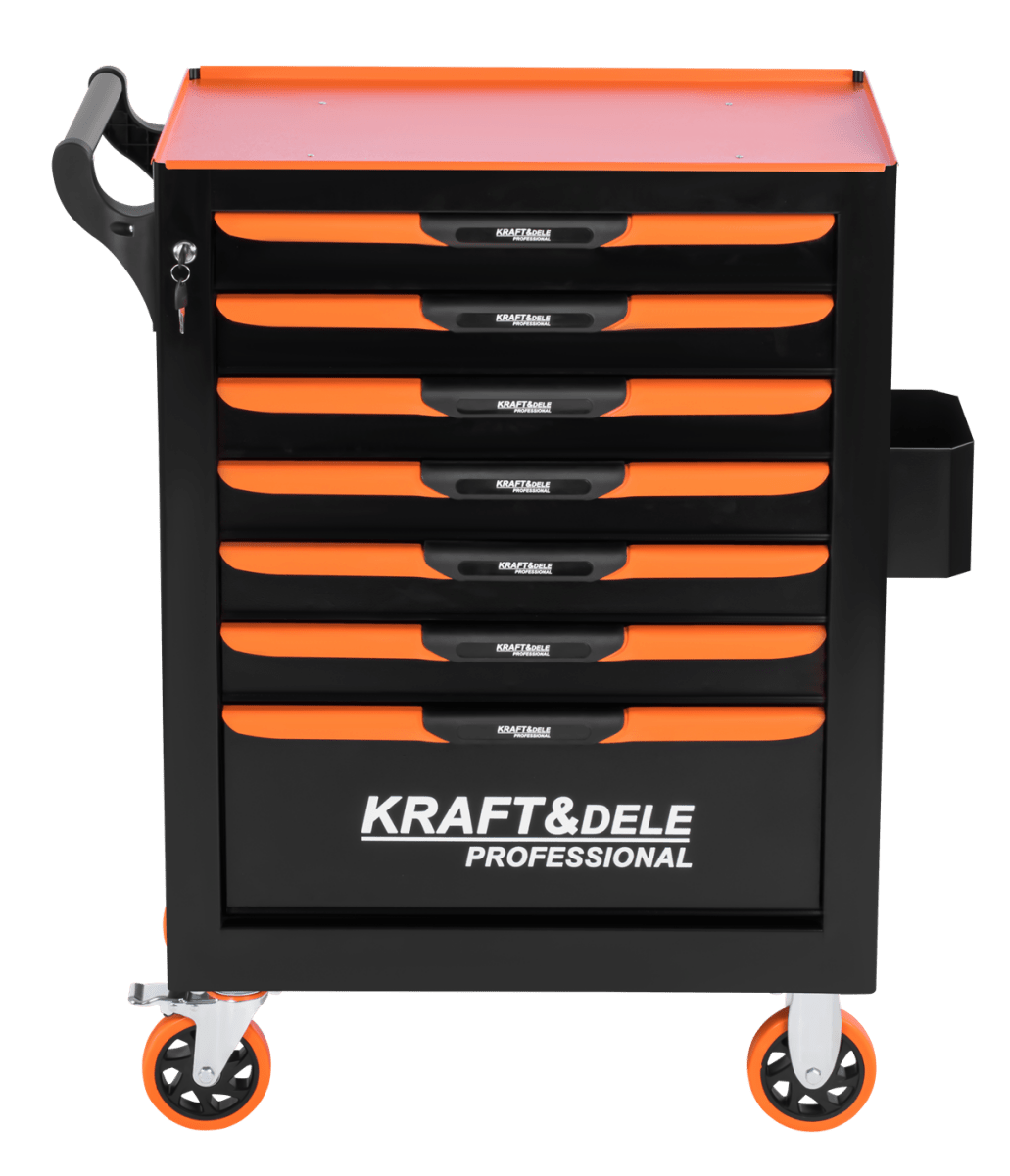 KRAFT&DELE KD1079 tööriistakapp (tühi) – 7 sahtlit, terasest tööpind - Ostuklikk