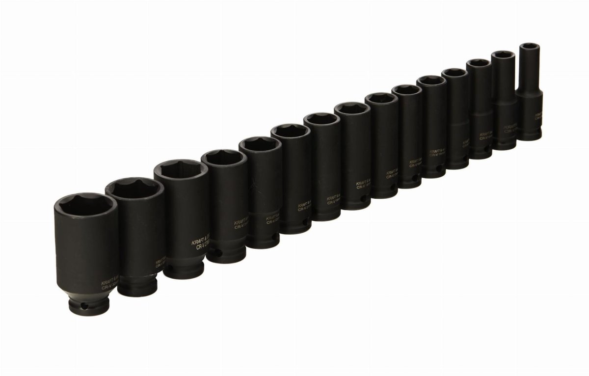 KRAFT&DELE KD11769 pikad löökpadrunid 1/2", 10–32 mm, 15 tk (Cr - Mo) - Ostuklikk