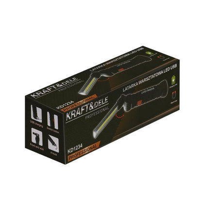 Kraft&Dele KD1234 LED töökojalamp, USB, magnet ja konks - Ostuklikk