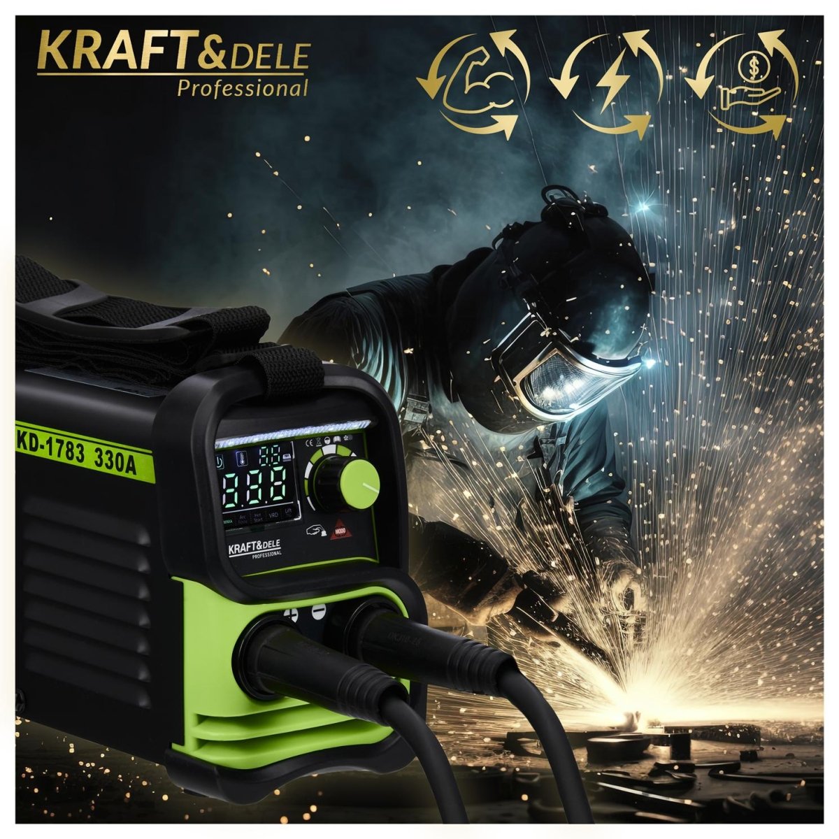 KRAFT&DELE KD1783 keevitusaparaat 330A – MMA / TIG LIFT (VRD) - Ostuklikk