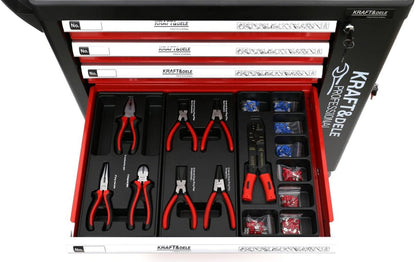 KRAFT&DELE KD362 tööriistakapp 263 - osaline – lukuga, ratastel - Ostuklikk