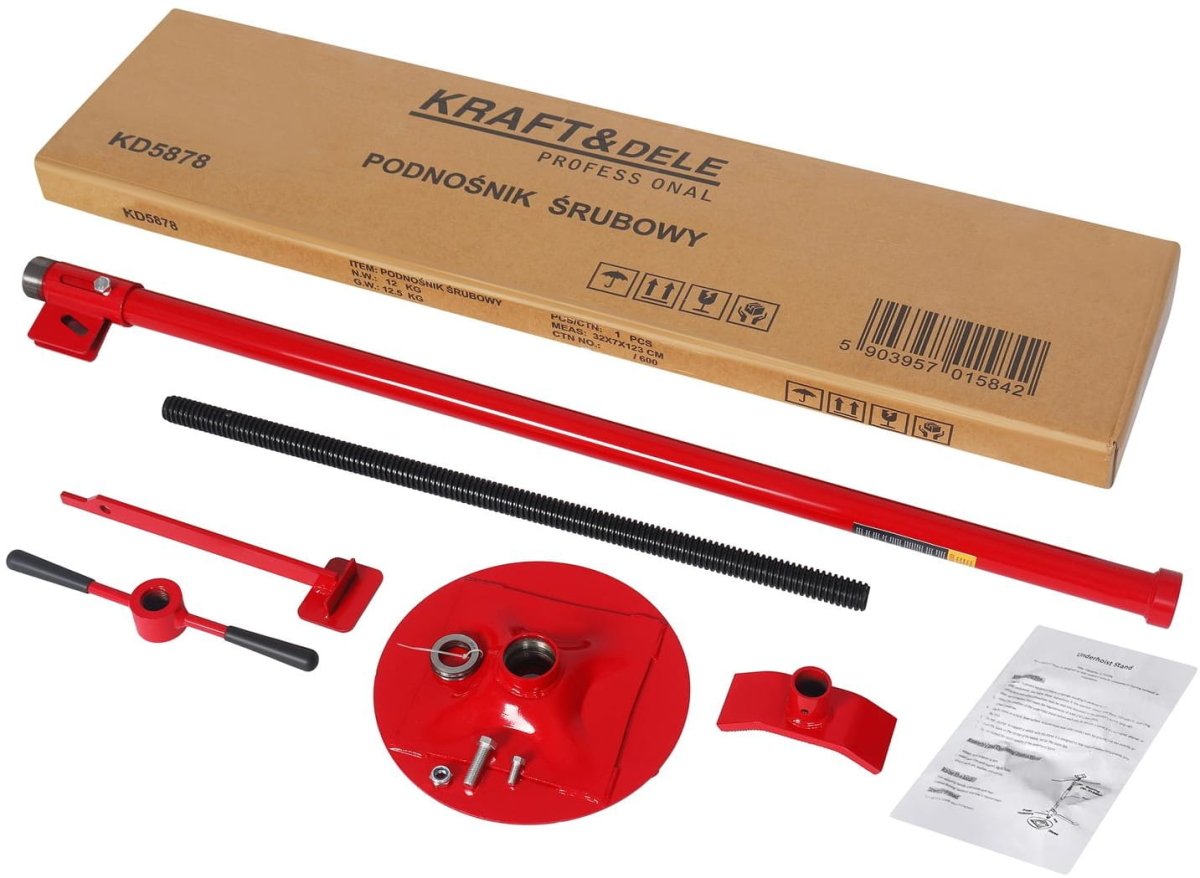 KRAFT&DELE KD5878 mehaaniline kruvitõstuk 0,75 t (1310–1990 mm) - Ostuklikk