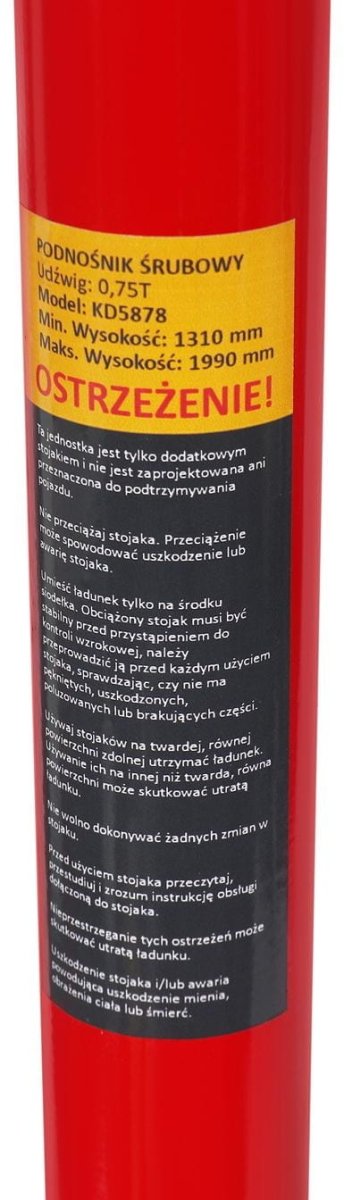 KRAFT&DELE KD5878 mehaaniline kruvitõstuk 0,75 t (1310–1990 mm) - Ostuklikk