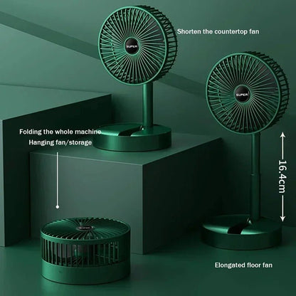 Laetav kokkupandav ventilaator – USB - C, kuni 10 h tööaeg - Ostuklikk