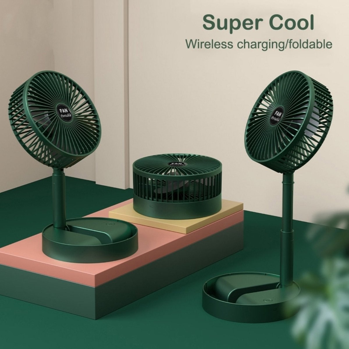 Laetav kokkupandav ventilaator – USB - C, kuni 10 h tööaeg - Ostuklikk