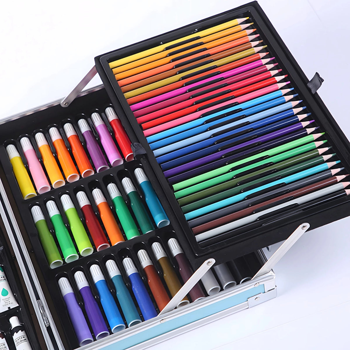 Laste kunstikomplekt 145 osa roosas kohvris - Ostuklikk