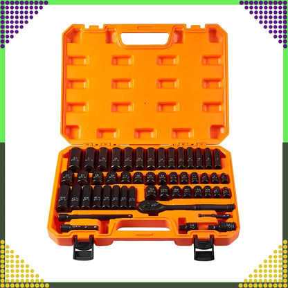 Lööktopsikute ja padrunvõtmete komplekt 3/8'', 50 osa - Ostuklikk