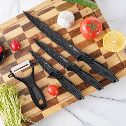 Masterpan 4 - osaline mustade nugade komplekt valgete täppidega - Ostuklikk