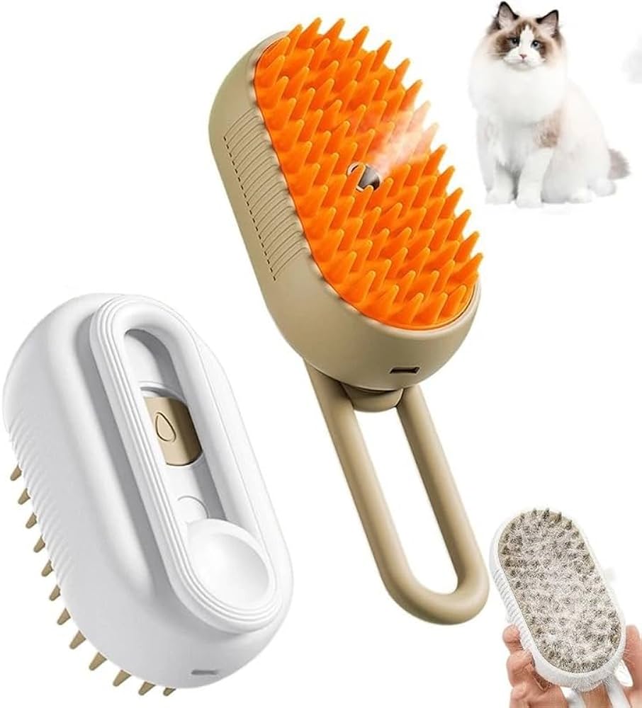 Pihustiga massaažhari lemmikloomale – 3in1 (puhastab, eemaldab karvad, masseerib) - Ostuklikk