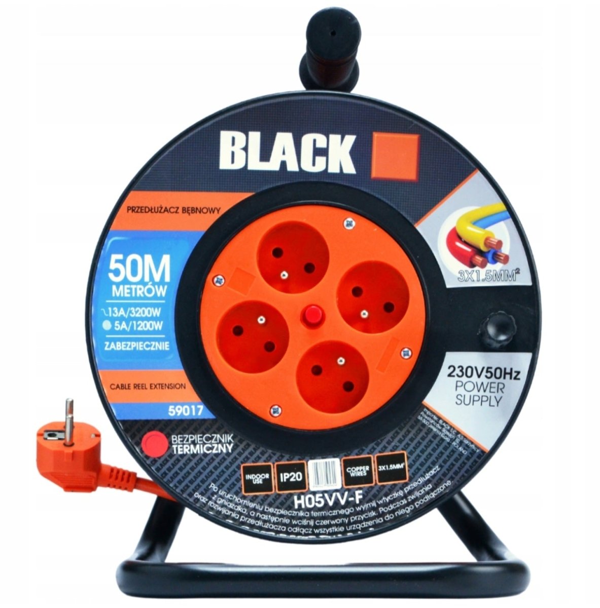 Pikendusjuhe Trumlil 50m 3x1.5 H05VV - F - Ostuklikk