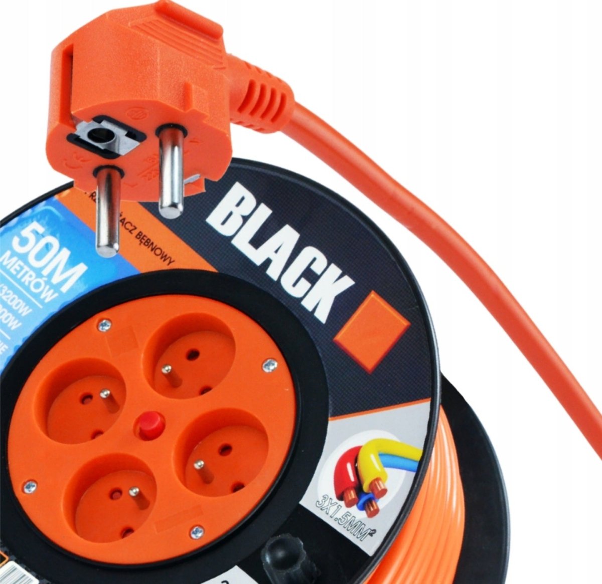 Pikendusjuhe Trumlil 50m 3x1.5 H05VV - F - Ostuklikk