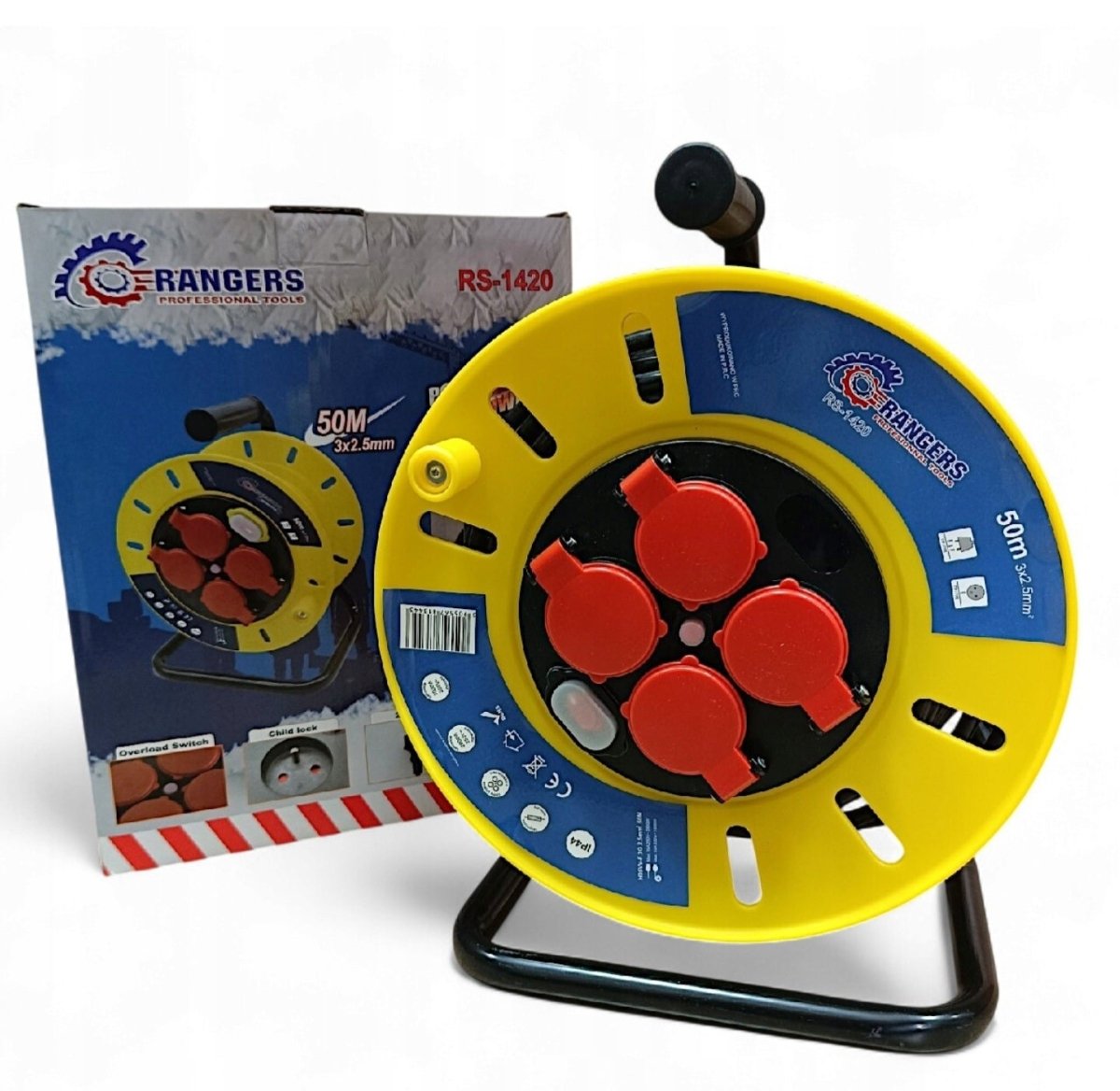 RANGERS RS - 1423 pikendusjuhe trumlil 50 m 3×2,5 IP44 - Ostuklikk