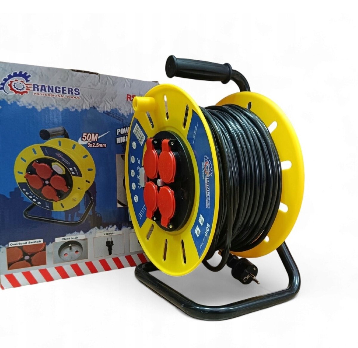 RANGERS RS - 1423 pikendusjuhe trumlil 50 m 3×2,5 IP44 - Ostuklikk