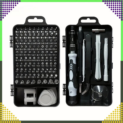 Täpsus - kruvikeerajate komplekt 115 - osaline – Torx, PH, PZ, Hex, Bitid + abivahendid - Ostuklikk