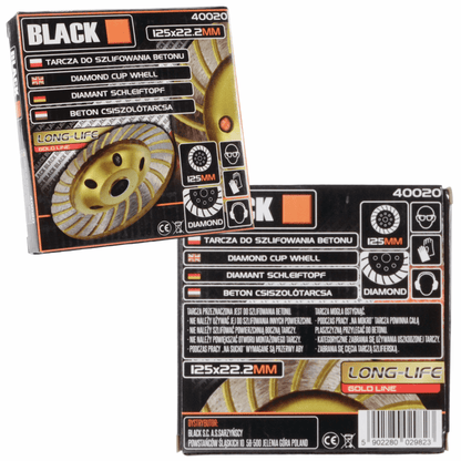 Teemant turbo betoonilihvtketas 125 mm, BLACK - Ostuklikk