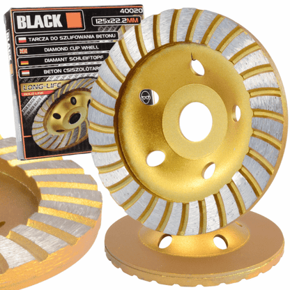 Teemant turbo betoonilihvtketas 125 mm, BLACK - Ostuklikk