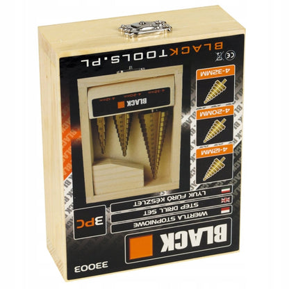 Titaaniga kaetud koonuspuuride komplekt 3 tk, 4–32 mm - Ostuklikk