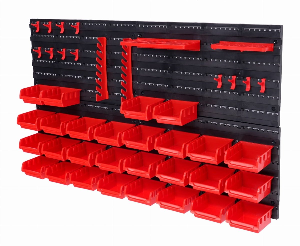 Töökoja tööriistapaneel KD11862 – 4 paneeli 47×27 cm + kandikud & konksud - Ostuklikk