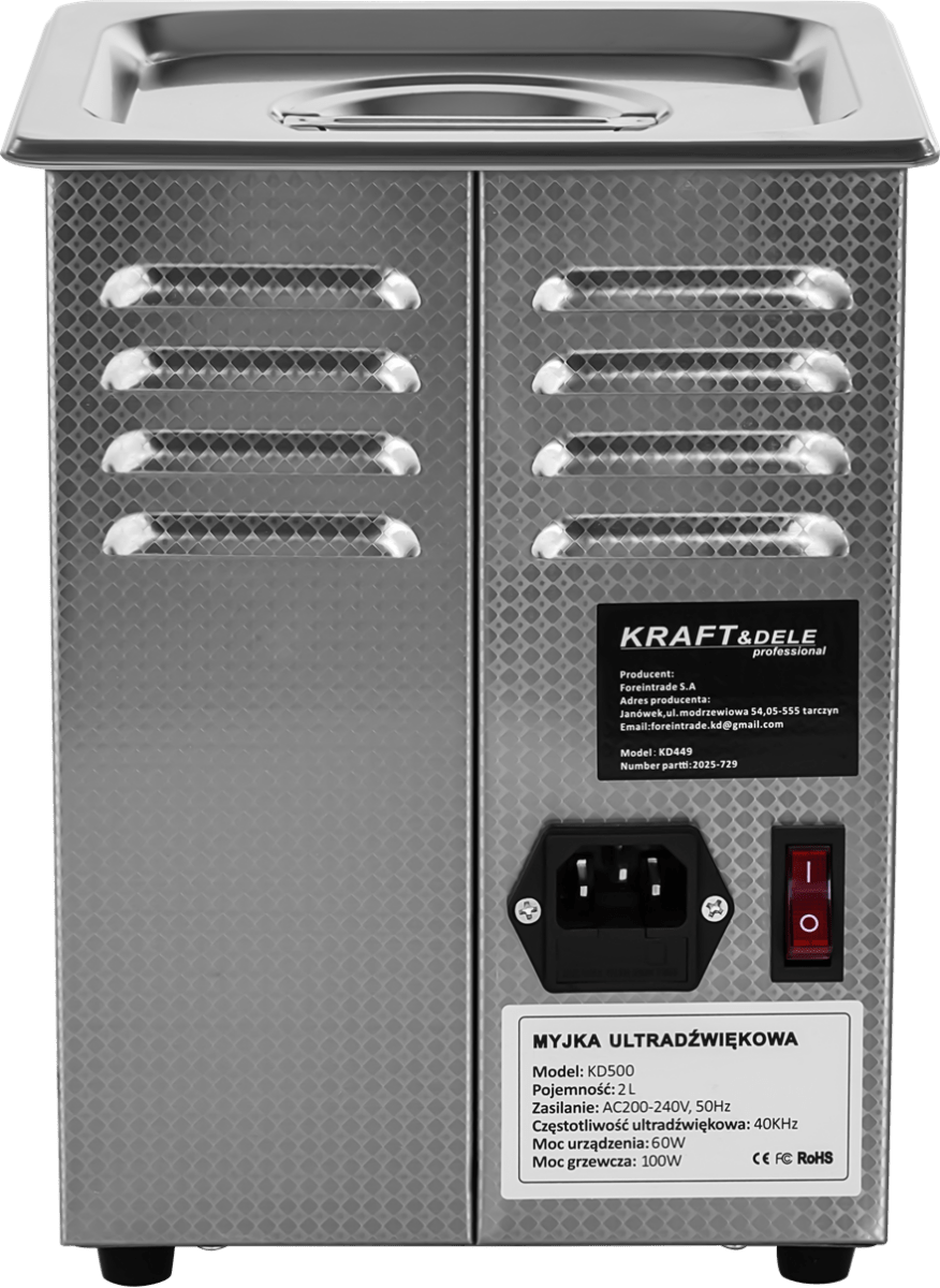 Ultrasoniline puhastusvann 2L KD500 (Kraft&Dele) - Ostuklikk