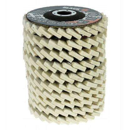 Vildist lamellketas 125 mm (ava 22 mm) – komplekt 10 tk – poleerimiseks, nurklihvijale – BLACK 42705 - Ostuklikk